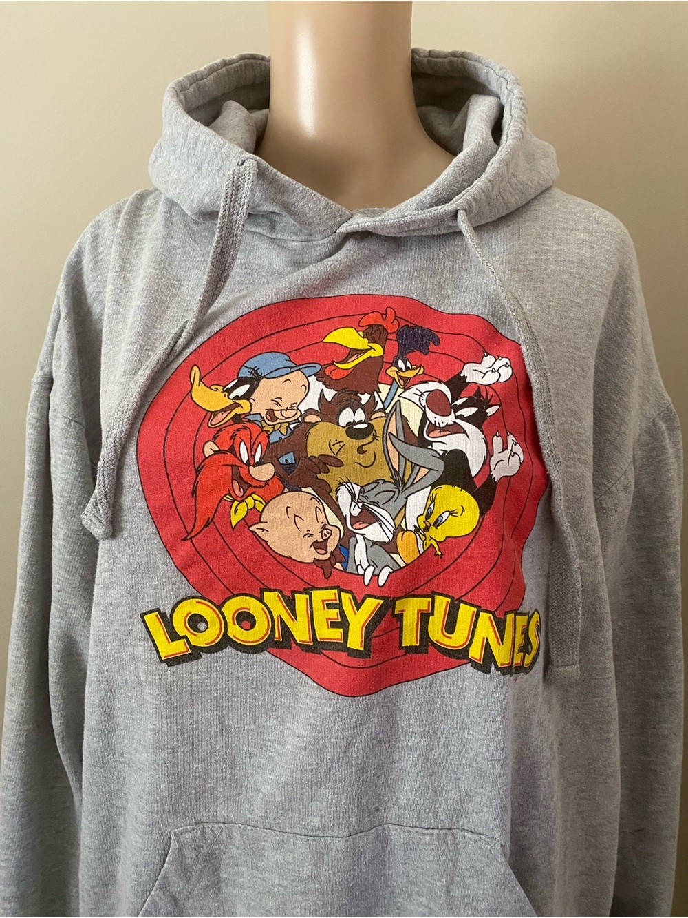Looney Tunes Family Graphic grey Hoodie, size XL